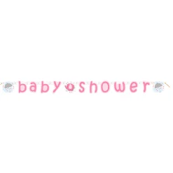Guirnalda Baby Shower Elefante Rosa