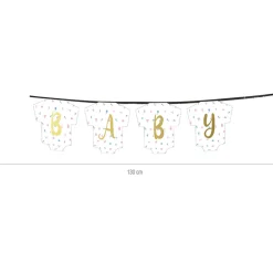 Guirnalda Baby Shower niño y niña 1,3 m