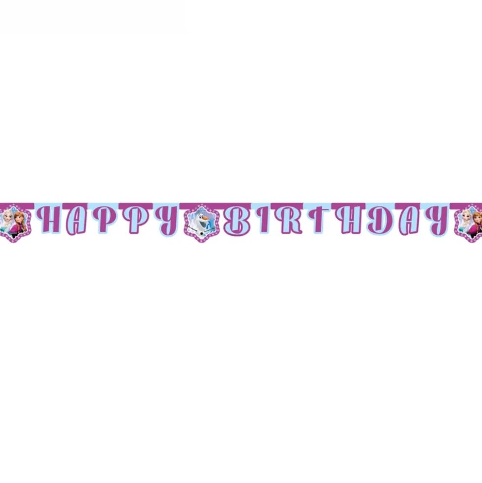 Guirnalda Feliz Cumpleaños Frozen Sparkle