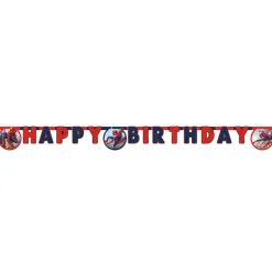 Guirnalda Feliz Cumpleaños Spiderman 2 m