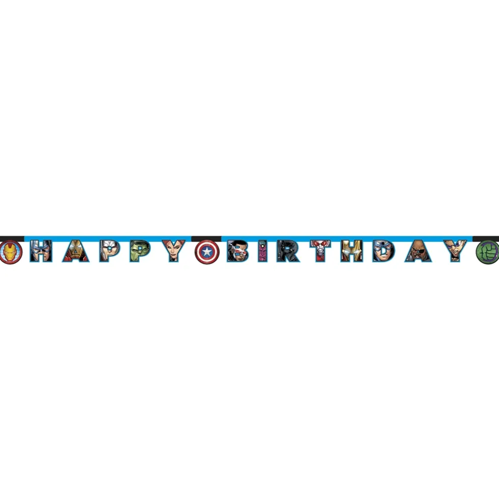Guirnalda Feliz Cumpleaños Vengadores Power