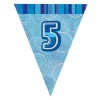 Guirnalda Nº 5 Azul Brillante
