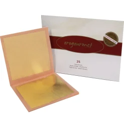 Hojas de Oro Comestible 8 cm 25 ud