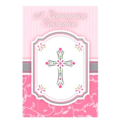 Invitaciones de Comunión Rosas
