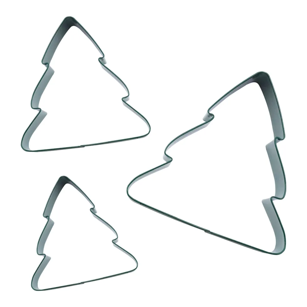 Juego 3 cortadores árbol de navidad - PME