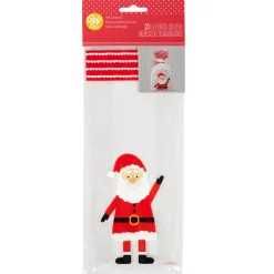 Juego de 20 Bolsas para Dulces Papá Noel