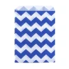Juego de 24 Bolsas para fiestas azul chevron