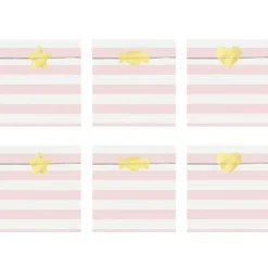 Juego de 6 bolsas para Fiestas Rosas y Blancas - Partydeco