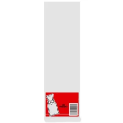 Juego de 100 Bolsas Transparentes 6,5 x 25 cm