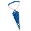 Juego de 10 conos para dulces azul real y blanco