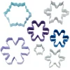 Juego de 7 Cortadores de Galletas Copos de Nieve