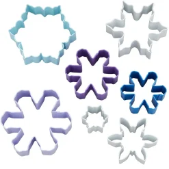 Juego de 7 Cortadores de Galletas Copos de Nieve