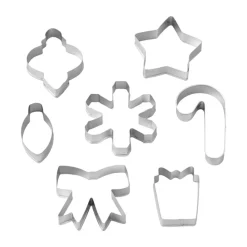 Juego de 7 cortadores de galletas navideños Wilton