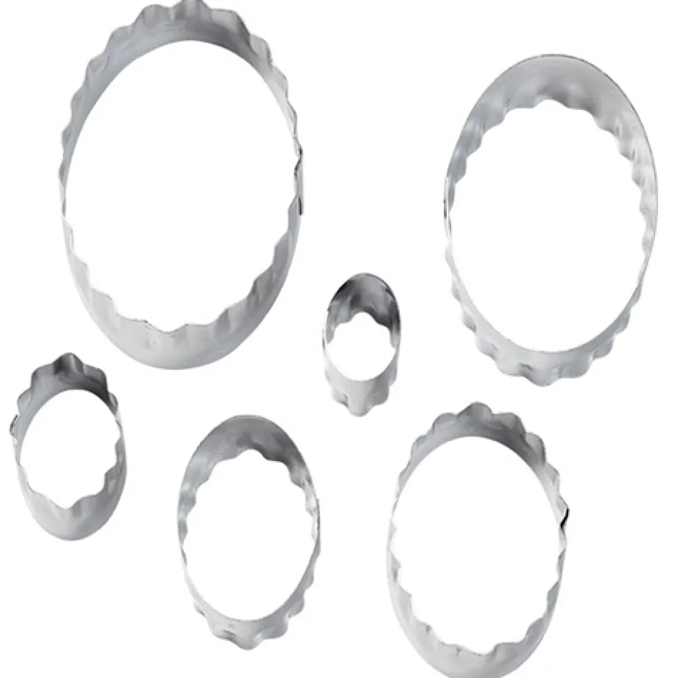 Juego de 6 Cortadores dobles Ovalados Wilton