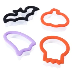 Juego de 4 Cortadores Grippy Halloween