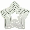 Juego de 6 Cortadores para Galletas Estrellas