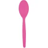 Juego de 20 Cucharas de Plástico Fucsia