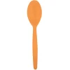 Juego de 20 Cucharas de Plástico Naranja