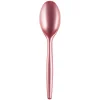 Juego de 20 Cucharas de Plástico Rosa Coral