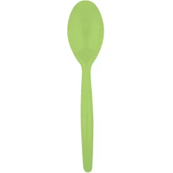 Juego de 20 Cucharas de Plástico Verde