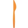 Juego de 20 Cuchillos de Plástico Naranja