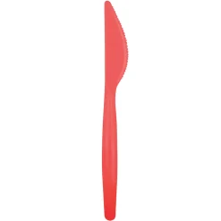 Juego de 20 Cuchillos de Plástico Rojo