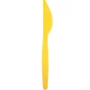 Juego de 20 Cuchillos de Plástico Amarillo