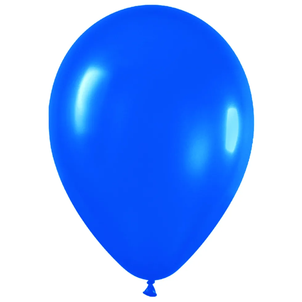 Juego de 10 Globos Azul Mate