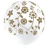 Juego de 8 Globos Blancos Flores Boda