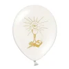 Juego de 6 Globos Blancos Sagrada Comunión