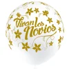 Juego de 8 Globos Blancos Vivan los Novios
