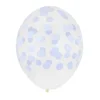 Juego de 5 globos Confeti azul pastel