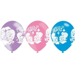 Juego de 6 Globos de Látex Shimmer & Shine