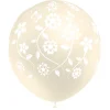 Juego de 8 Globos Marfil Flores Boda