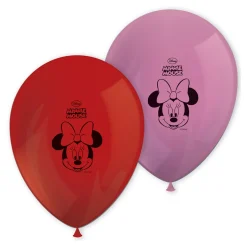 Juego de 8 Globos Minnie Mouse 27 cm