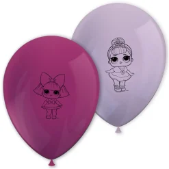 Juego de 8 Globos Muñecas LOL Suprise! 27 cm