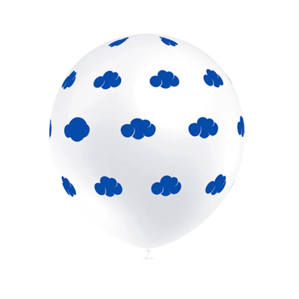 Juego de 8 Globos Nubes Azules