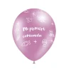 Juego de 8 Globos Primera Comunión Rosas