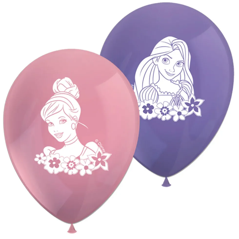 Juego de 8 Globos Princesas Disney