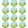 Juego de 12 Impresiones de 6 cm en Papel Comestible Animales de la Selva