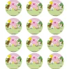 Juego de 12 Impresiones de 6 cm en Papel Comestible Animales Granja