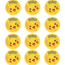 Juego de 12 Impresiones de 6 cm en Papel Comestible Pokémon