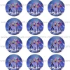 Juego de 12 Impresiones de 6 cm en Papel Comestible Las Guerreras K-POP Mod A