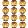 Juego de 12 Impresiones de 6 cm en Papel Comestible Las Guerreras K-POP Mod B