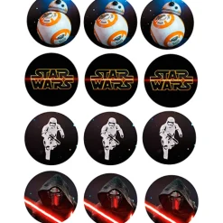 Juego de 12 impresiones en Oblea Star Wars