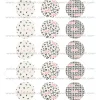 Juego de 15 Impresiones en Papel de Azúcar San Valentín Modelo B 5 cm