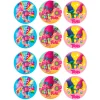 Juego de 12 Impresiones en Papel de Azúcar Trolls