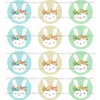 Juego de 12 Impresiones en Papel de Azúcar Pascua Modelo A 6 cm