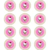 Juego de 12 Impresiones en Papel Comestible Hello Kitty 6 cm