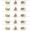 Juego de 15 Impresiones en Papel de Azúcar Verano Modelo D 5 cm